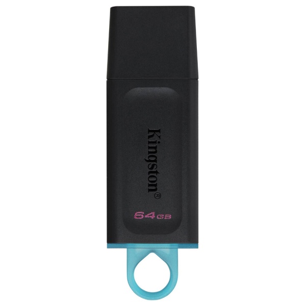 Носитель информации Kingston 64Gb DataTraveler Exodia DTX/64GB USB3.2 черный/голубой